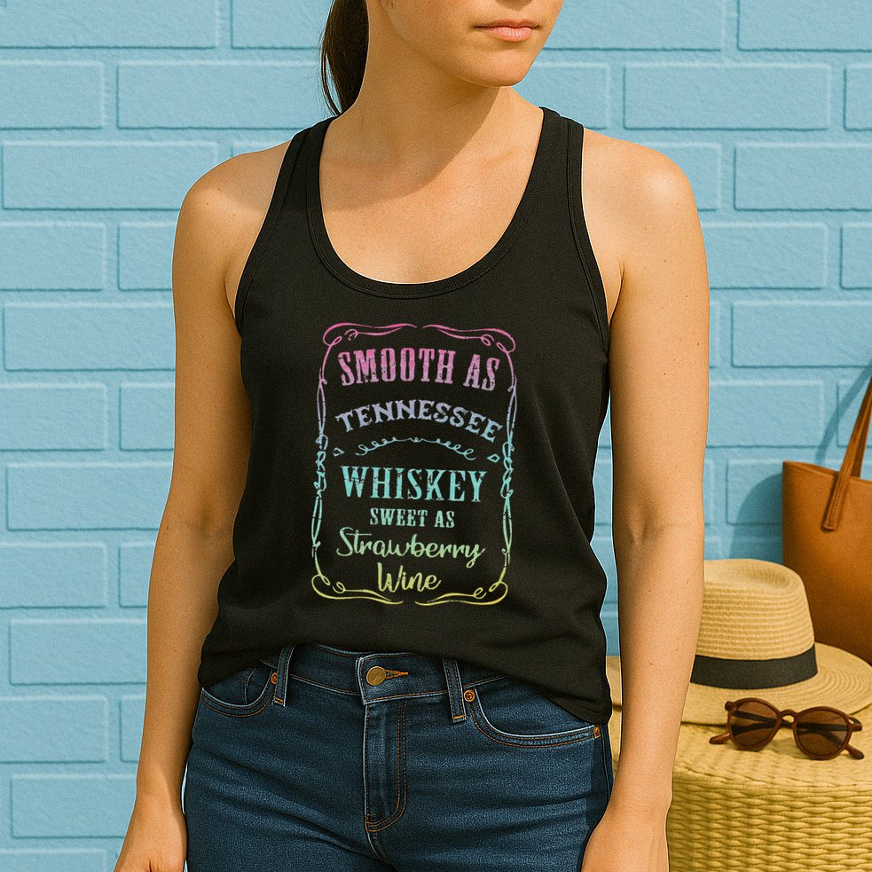 Smooth as Tennessee Whiskey Funny Vacation Womens Tank Top