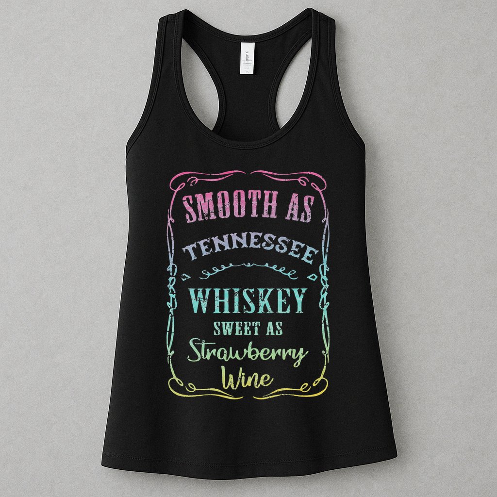 Smooth as Tennessee Whiskey Funny Vacation Womens Tank Top