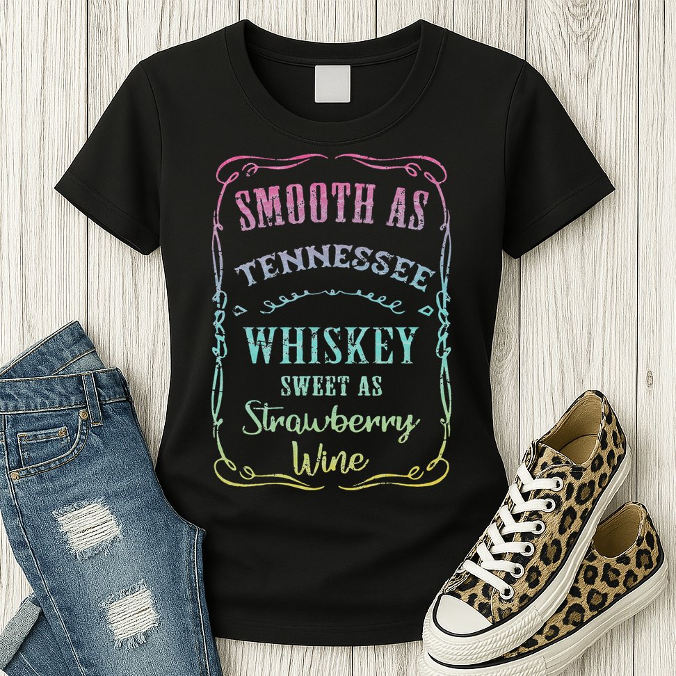 Smooth as Tennessee Whiskey Funny Vacation Womens T-Shirt