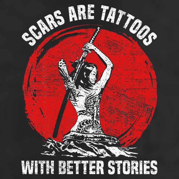 Scars Are Tattoos With Better Stories Funny Gift 11oz C Handle Ceramic Mug