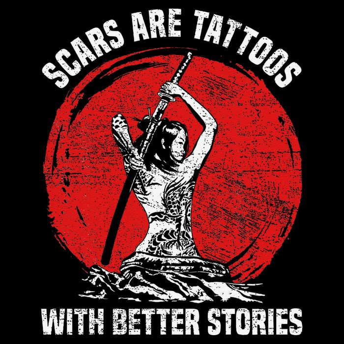 Scars Are Tattoos With Better Stories Funny Gift Wool Snapback Cap