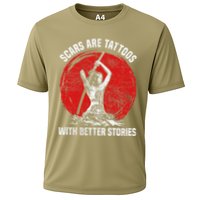 Scars Are Tattoos With Better Stories Funny Gift Cooling Performance Crew T-Shirt