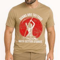Scars Are Tattoos With Better Stories Funny Gift Cooling Performance Crew T-Shirt