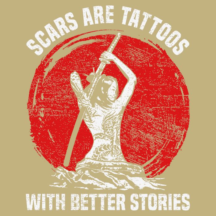 Scars Are Tattoos With Better Stories Funny Gift Cooling Performance Crew T-Shirt