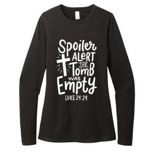 Spoiler Alert Tomb Was Empty Easter Funny Christian Gift Womens CVC Long Sleeve Shirt