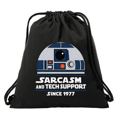 Sarcasm And Techsupport Since1977 Funny Drawstring Bag