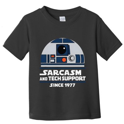Sarcasm And Techsupport Since1977 Funny Toddler T-Shirt