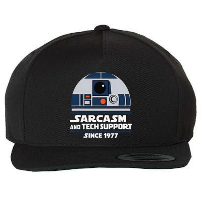Sarcasm And Techsupport Since1977 Funny Wool Snapback Cap