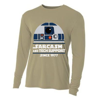 Sarcasm And Techsupport Since1977 Funny Cooling Performance Long Sleeve Crew