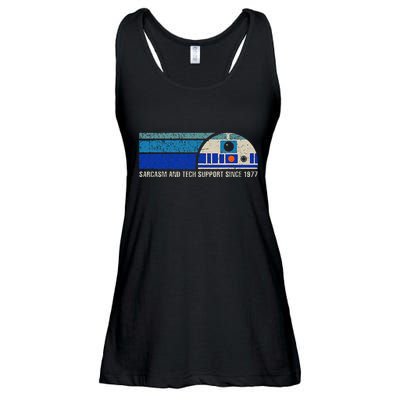 Sarcasm And Tech Support Since 1977 Ladies Essential Flowy Tank