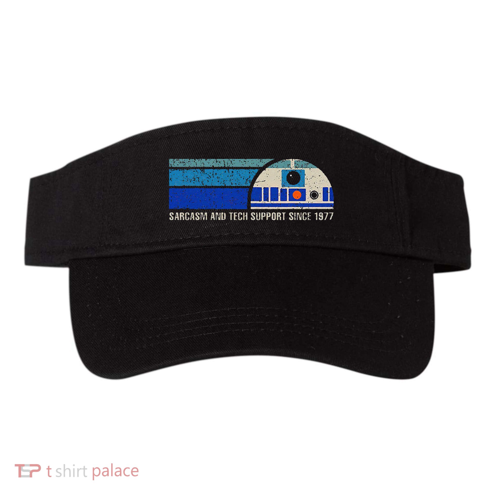 Sarcasm And Tech Support Since 1977 Valucap Bio-Washed Visor