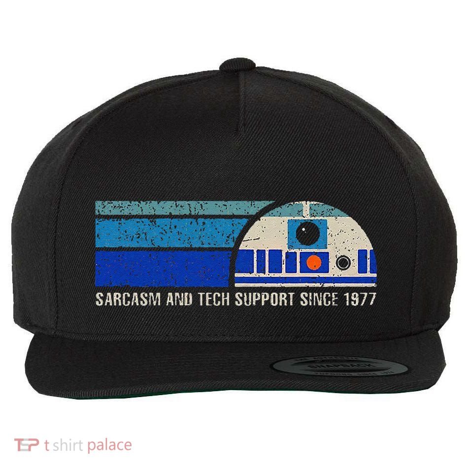 Sarcasm And Tech Support Since 1977 Wool Snapback Cap
