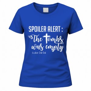 Spoiler Alert Tomb Was Empty Easter Funny Christian Gift Great Gift Women's T-Shirt