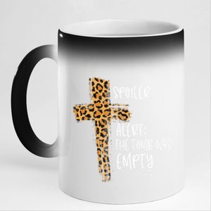 Spoiler Alert Tomb Was Empty Easter Religious Christian Gift Cute Gift 11oz Black Color Changing Mug