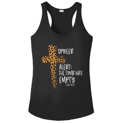 Spoiler Alert Tomb Was Empty Easter Religious Christian Gift Cute Gift Ladies PosiCharge Competitor Racerback Tank