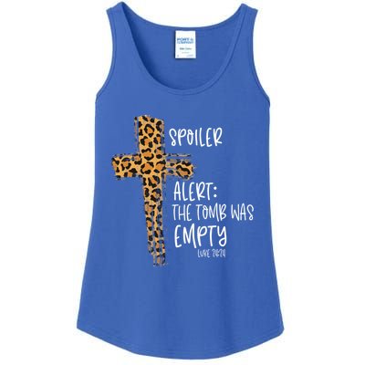 Spoiler Alert Tomb Was Empty Easter Religious Christian Gift Cute Gift Ladies Essential Tank