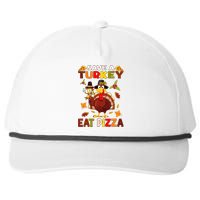 Save a turkey eat a pizza Thanksgiving  Snapback Five-Panel Rope Hat