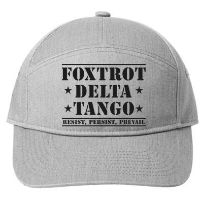 Subtle Anti Trump Fdt Democrat Resistance Gift 7-Panel Snapback Hat