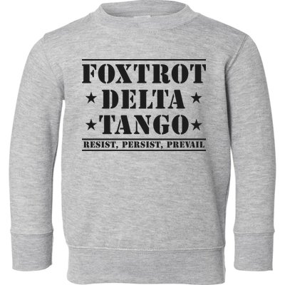 Subtle Anti Trump Fdt Democrat Resistance Gift Toddler Sweatshirt
