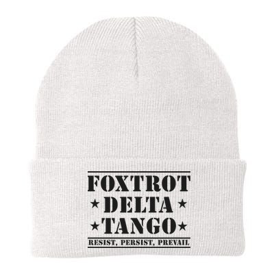 Subtle Anti Trump Fdt Democrat Resistance Gift Knit Cap Winter Beanie