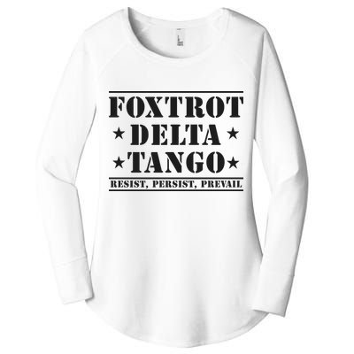 Subtle Anti Trump Fdt Democrat Resistance Gift Women's Perfect Tri Tunic Long Sleeve Shirt