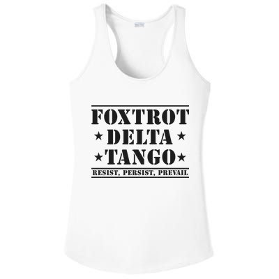 Subtle Anti Trump Fdt Democrat Resistance Gift Ladies PosiCharge Competitor Racerback Tank