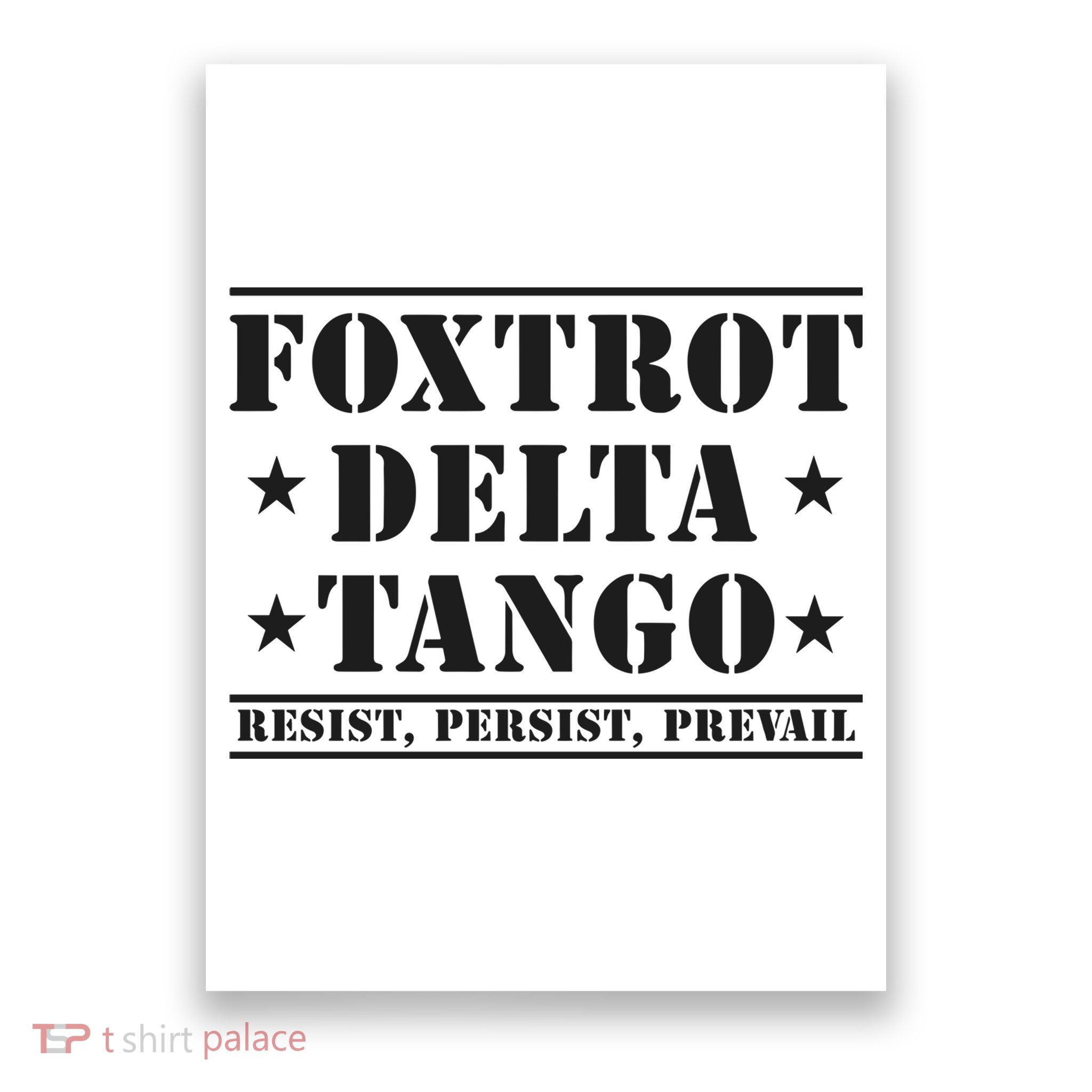 Subtle Anti Trump Fdt Democrat Resistance Gift Poster