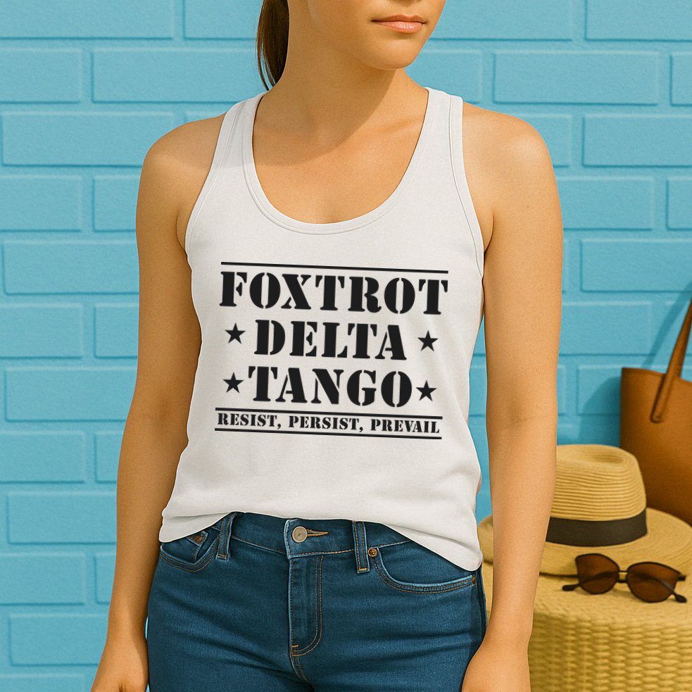 Subtle Anti Trump Fdt Democrat Resistance Gift Womens Tank Top