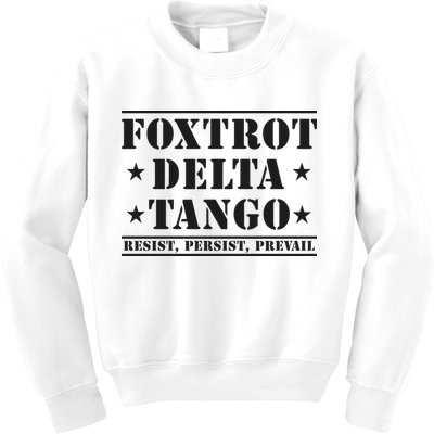 Subtle Anti Trump Fdt Democrat Resistance Gift Kids Sweatshirt