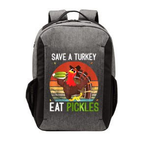 Save A Turkey Eat A Pickles Funny Thanksgiving Costume Vector Backpack