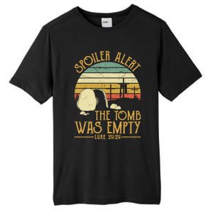 Spoiler Alert Tomb Was Empty Gift Easter Gift Christian Gift Tall Fusion ChromaSoft Performance T-Shirt