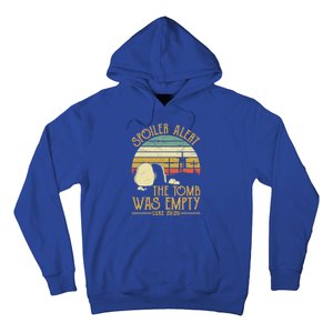 Spoiler Alert Tomb Was Empty Gift Easter Gift Christian Gift Hoodie