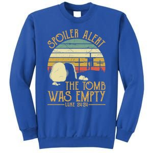 Spoiler Alert Tomb Was Empty Gift Easter Gift Christian Gift Sweatshirt