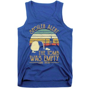 Spoiler Alert Tomb Was Empty Gift Easter Gift Christian Gift Tank Top