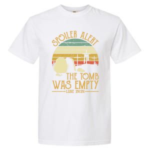 Spoiler Alert Tomb Was Empty Gift Easter Gift Christian Gift Garment-Dyed Heavyweight T-Shirt