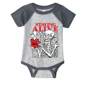 Staying Allve Trendy Coffee Infant Baby Jersey Bodysuit