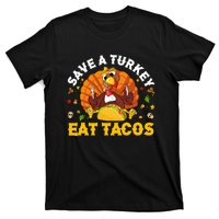 Save A Turkey Eat Tacos Thanksgiving Sombrero Turkey Taco T-Shirt