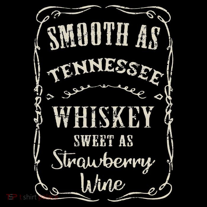 Smooth As Tennessee Whiskey Funny Humour Vacation T-Shirt