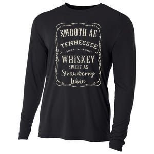 Smooth As Tennessee Whiskey Funny Humour Vacation Cooling Performance Long Sleeve Crew