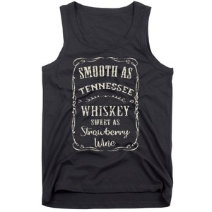 Smooth As Tennessee Whiskey Funny Humour Vacation Tank Top