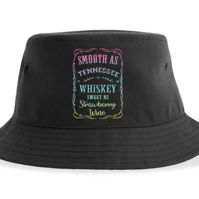 Smooth as Tennessee Whiskey Funny Humour Tee Vacation Sustainable Bucket Hat