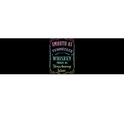 Smooth as Tennessee Whiskey Funny Humour Tee Vacation Bumper Sticker