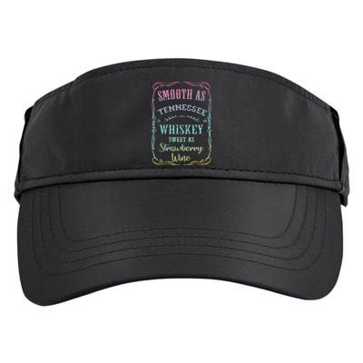 Smooth as Tennessee Whiskey Funny Humour Tee Vacation Adult Drive Performance Visor