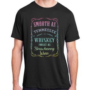 Smooth as Tennessee Whiskey Funny Humour Tee Vacation Adult ChromaSoft Performance T-Shirt