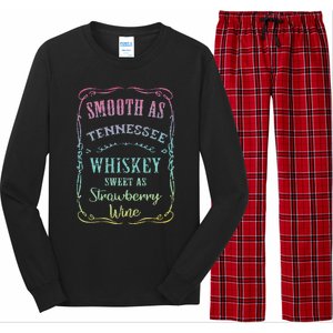 Smooth as Tennessee Whiskey Funny Humour Tee Vacation Long Sleeve Pajama Set