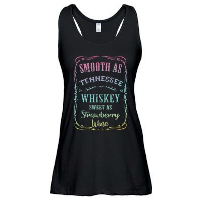 Smooth as Tennessee Whiskey Funny Humour Tee Vacation Ladies Essential Flowy Tank