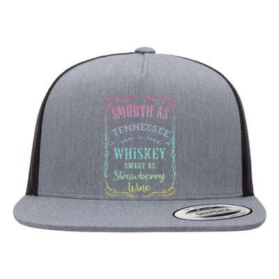 Smooth as Tennessee Whiskey Funny Humour Tee Vacation Flat Bill Trucker Hat