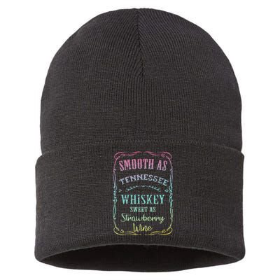 Smooth as Tennessee Whiskey Funny Humour Tee Vacation Sustainable Knit Beanie