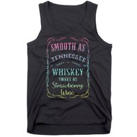 Smooth as Tennessee Whiskey Funny Humour Tee Vacation Tank Top