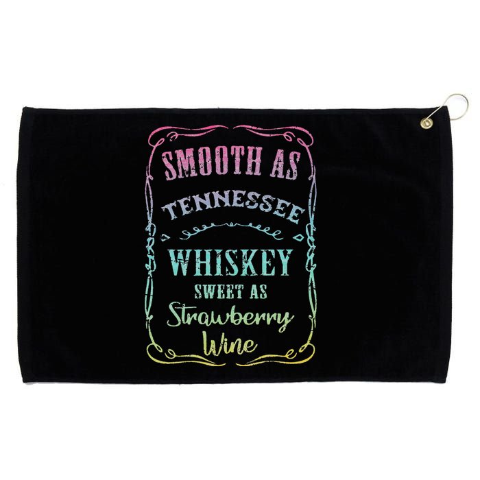 Smooth as Tennessee Whiskey Funny Humour Tee Vacation Grommeted Golf Towel